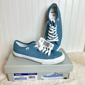 Hurley Blue Canvas “Carrie” Sneakers… New in Box